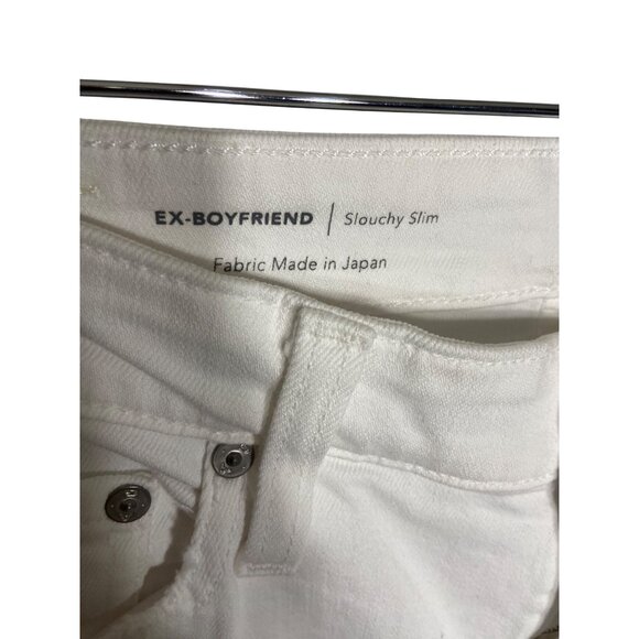 NWT AG Adriano Goldschmied Ex Boyfriend Slim 1 Year Vivid White Jeans-sz 28 - Picture 10 of 14
